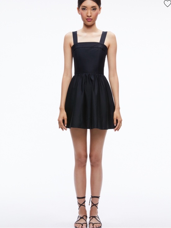 Alice + Olivia Dresses & Skirts - $398 Alice + Olivia Black Square-Neck Mini Dress